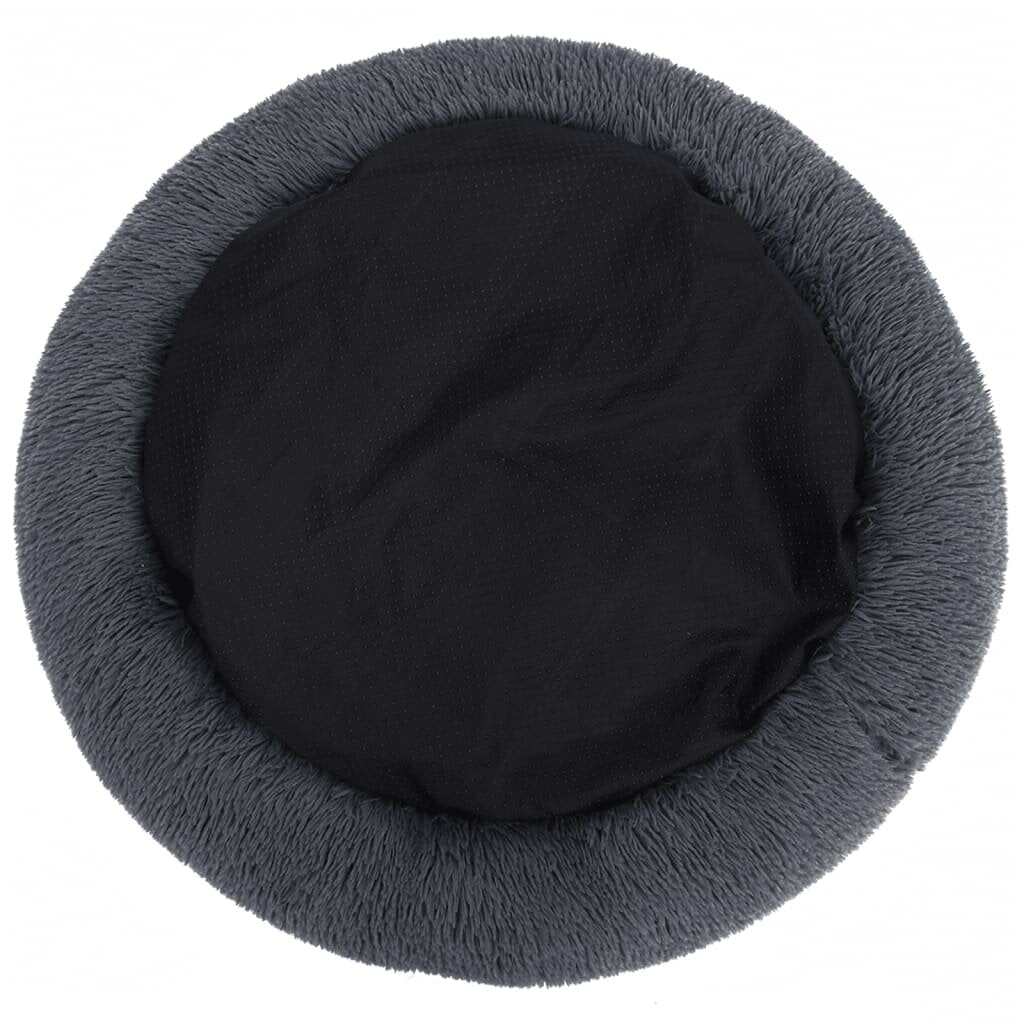 honden-/kattenkussen wasbaar 70x70x15 cm pluche donkergrijs