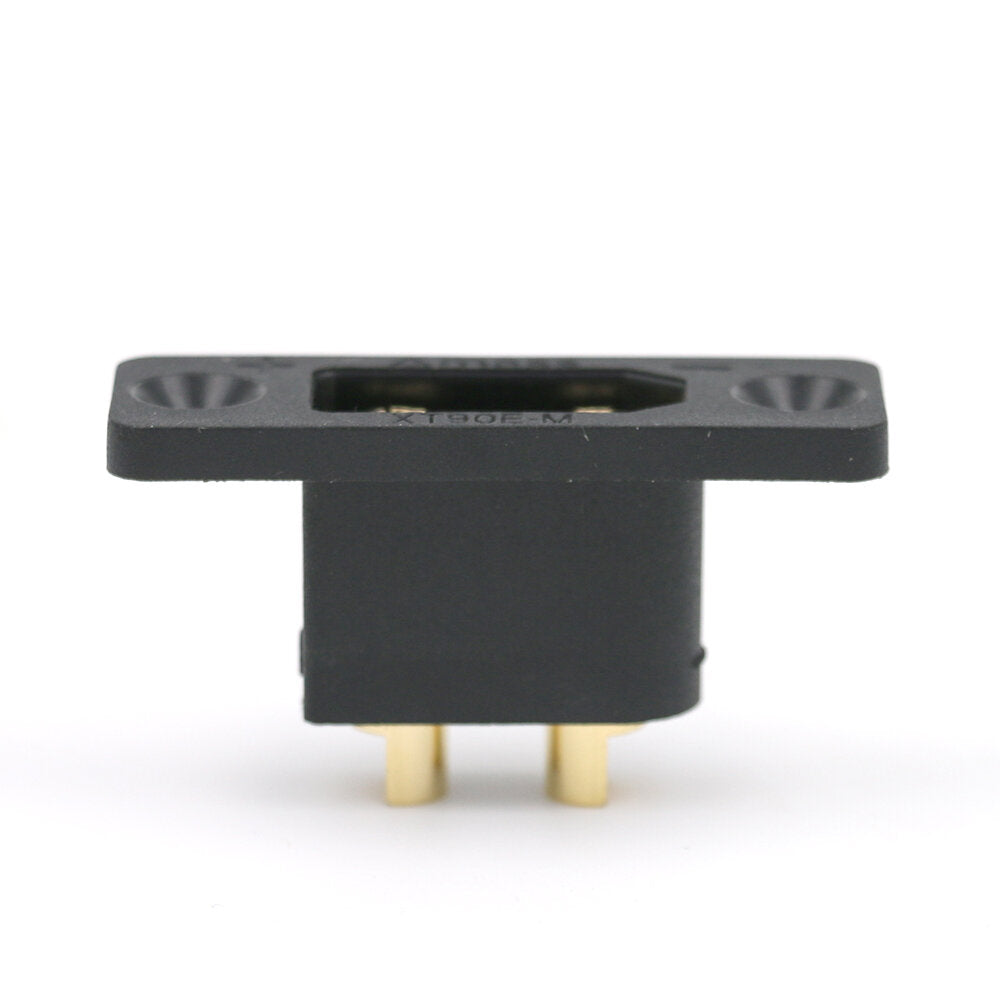 amass xt90e-m messing vergulde batterij plug vaste zwarte xt90e mannelijke connector voor rc elektrische voertuig balans auto
