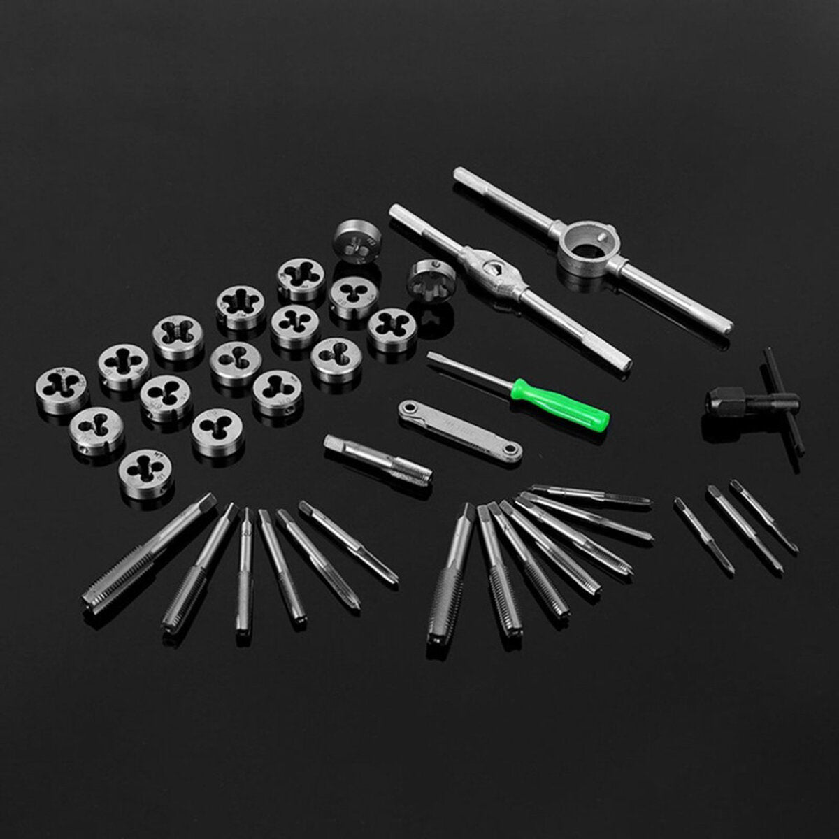 40-delige metrische tapsleutel en matrijs pro set m3-m12 moerbout legering metalen handgereedschap