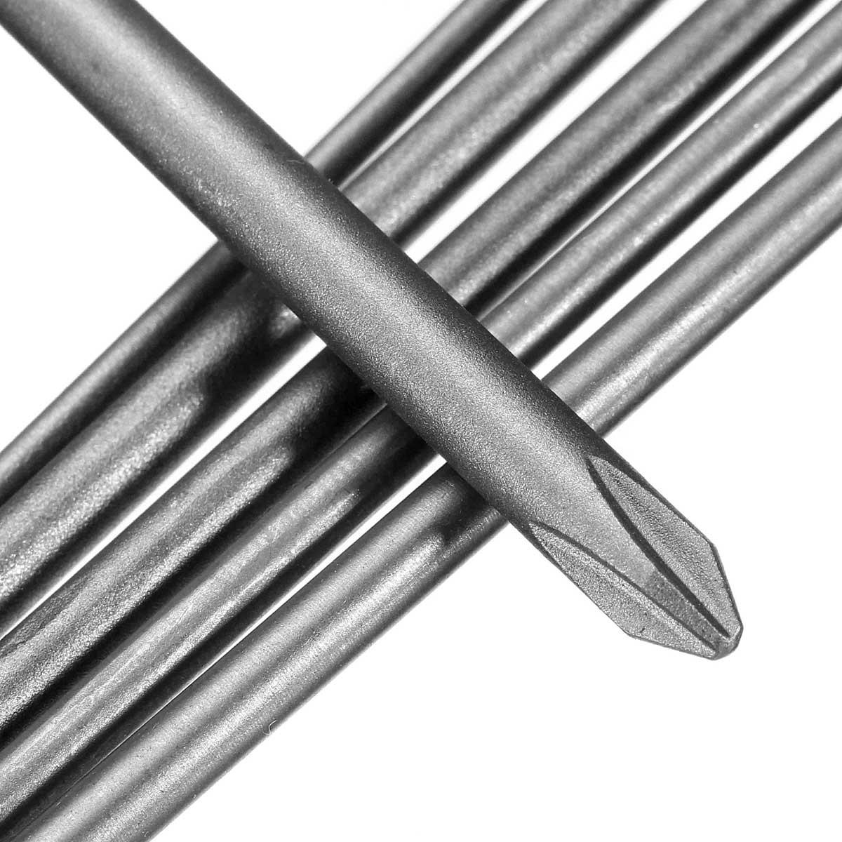 12 stuks 150 mm lange schroevendraaierbits 1/4 inch zeskantschacht magnetische kruiskopschroevendraaierbitset