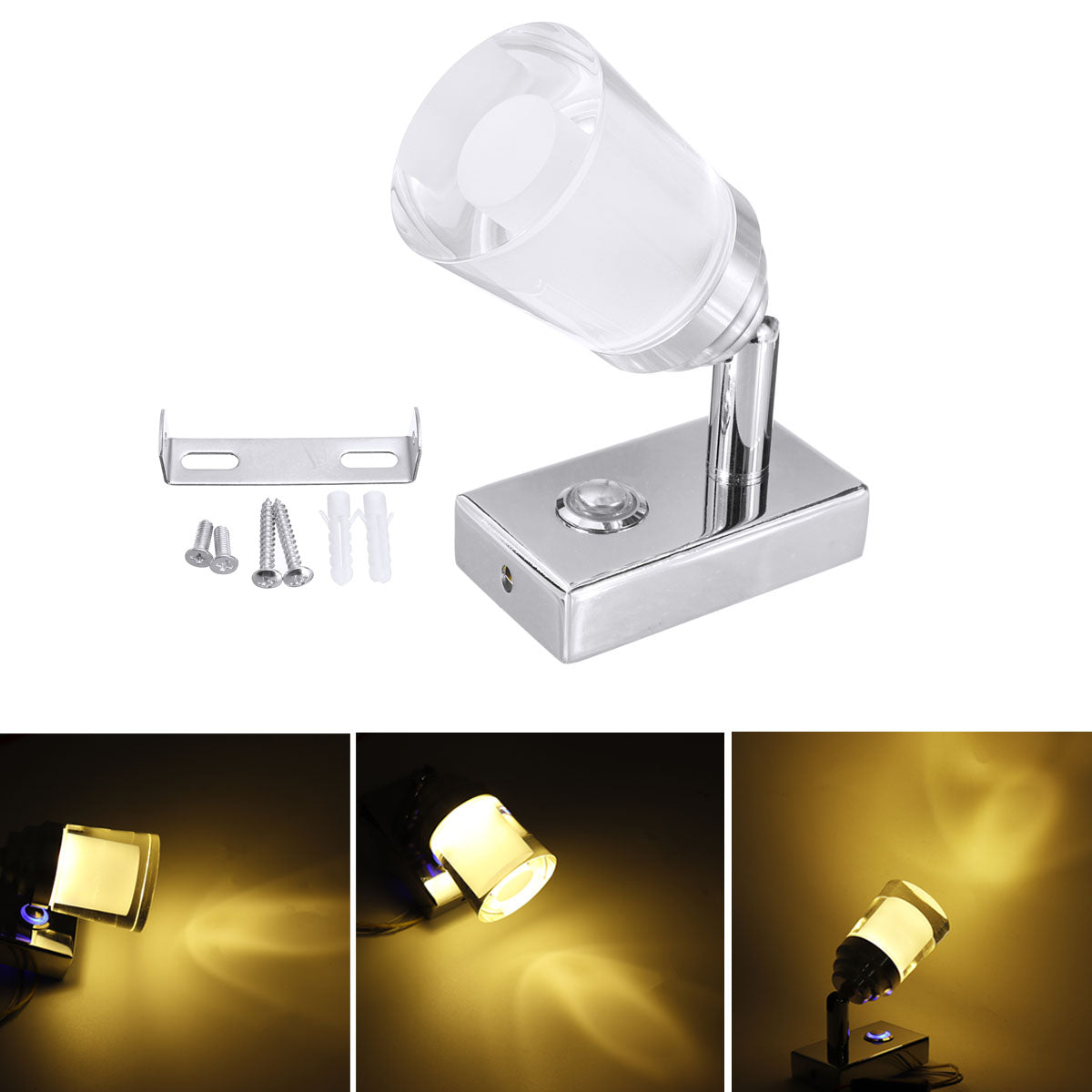 touch dimmer 12 v dimmen acryl led swivel lezen spotlichten wandlamp verstelbaar voor rv boot caravan camper camper