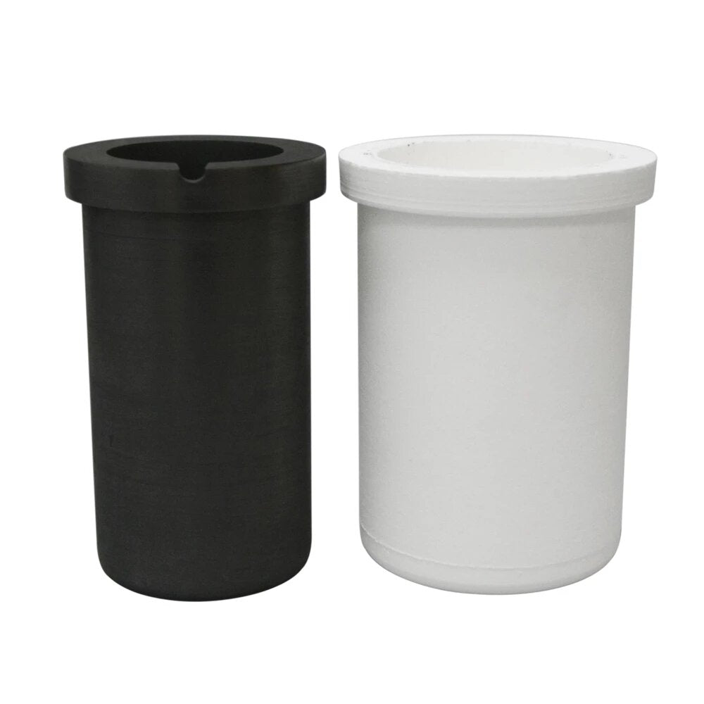 1 stuks zwart/wit hoge zuiverheid smelten grafiet smeltkroes cup mold smeltweerstand voor goud en zilver 4kg metalen smelten gereedschap