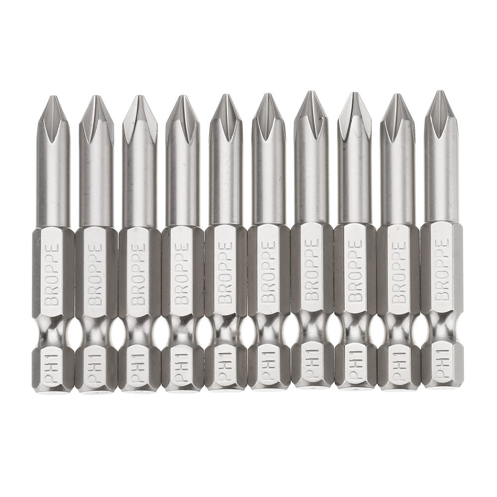 10 stuks ph1 1/4 inch hex shank 50mm magnetische phillips schroevendraaier bits set