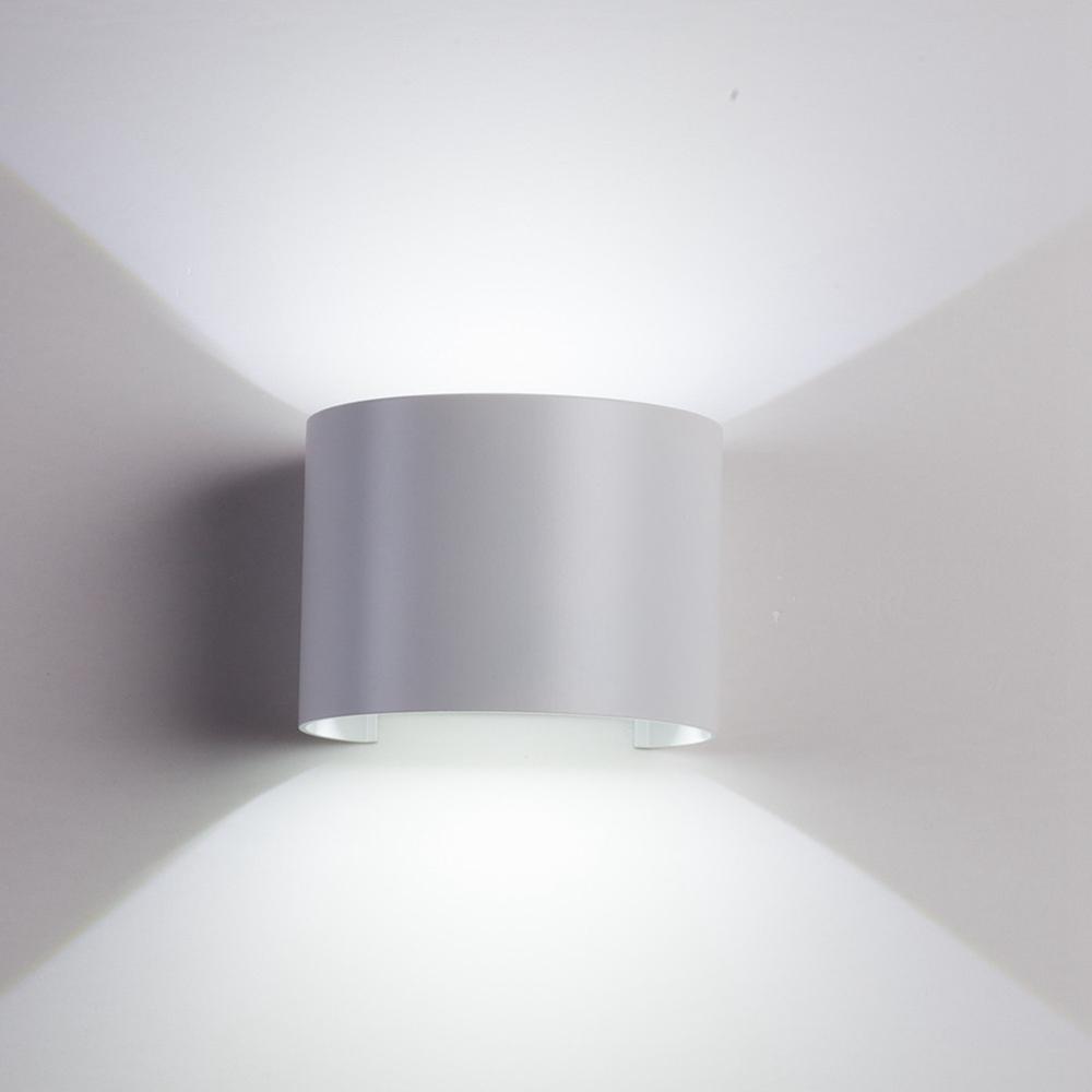 moderne 12 w cob led verstelbare up down wandlamp waterdicht ip65 voor outdoor indoor woonkamer gangpad ac85-265v