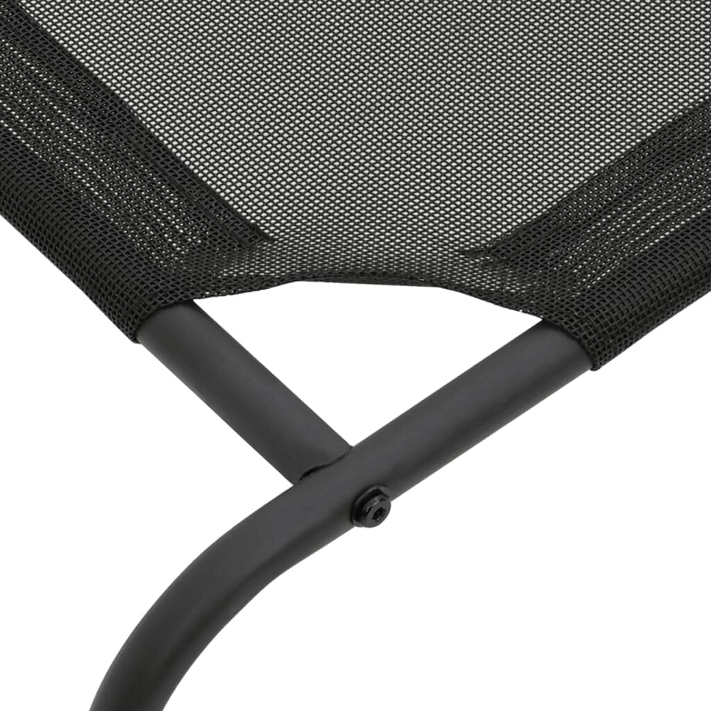 hondenbed verhoogd xl textileen zwart