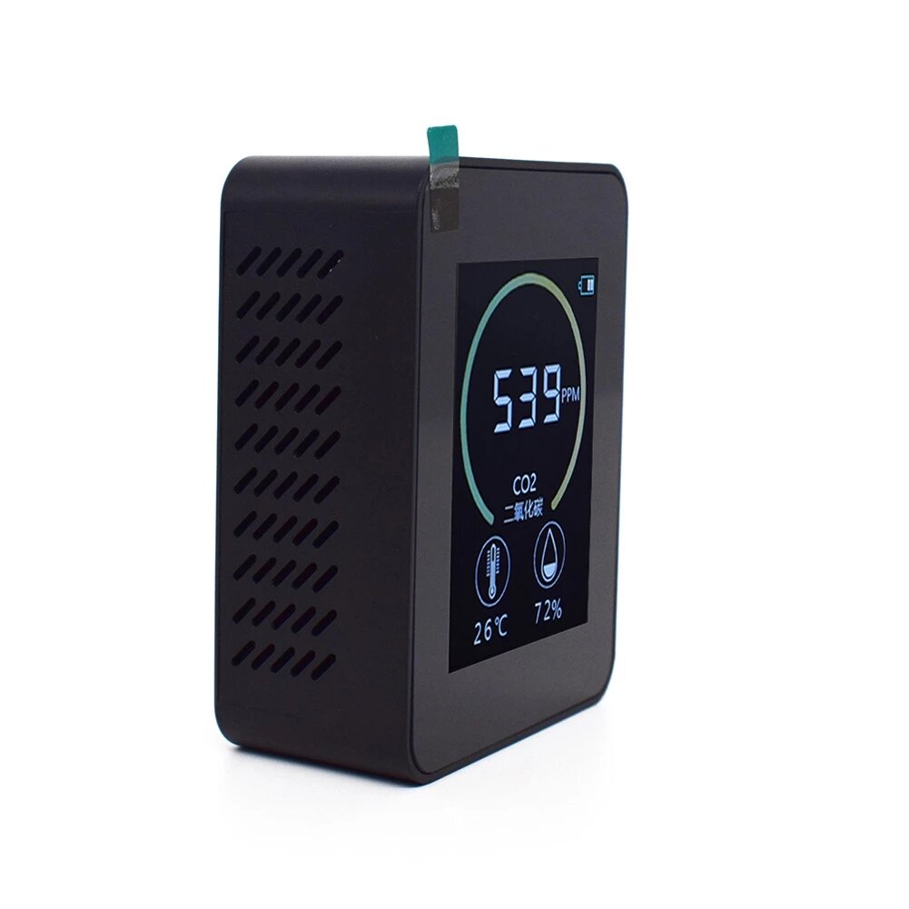 k02 huishoudelijke luchtkwaliteit detector co2 meter multifunctionele c02 temperatuur vochtigheid tester lcd-scherm met achtergrondverlichting