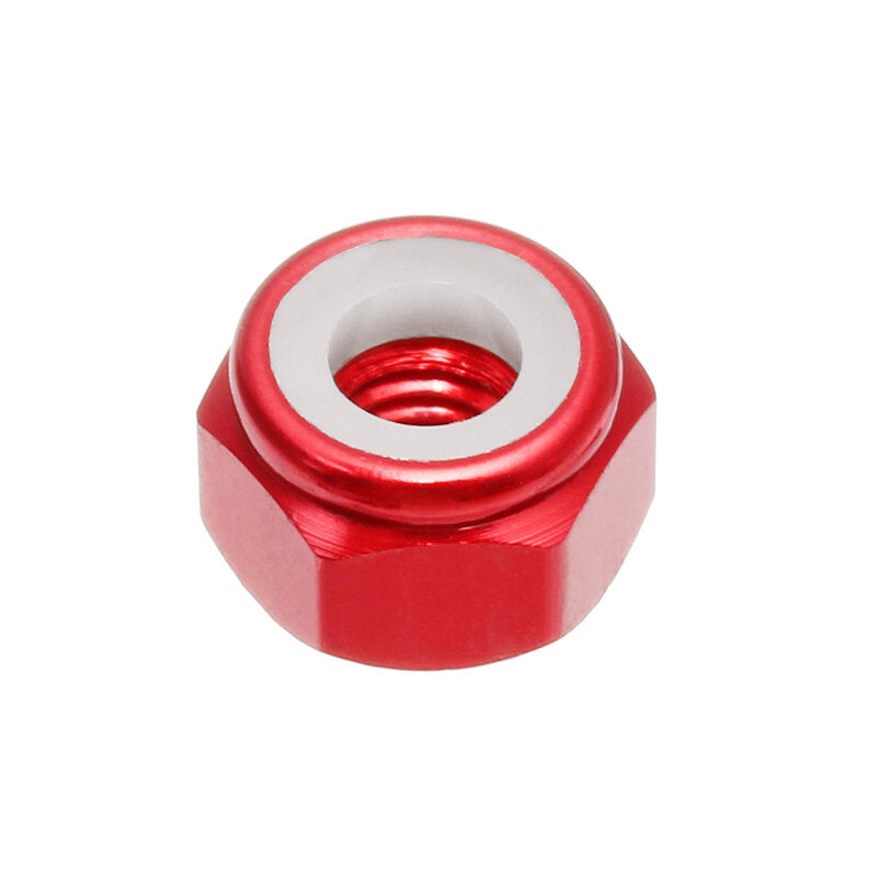 m3an1 10 stuks m3 moer zelfborgend nylon zeskantmoer aluminiumlegering multicolor
