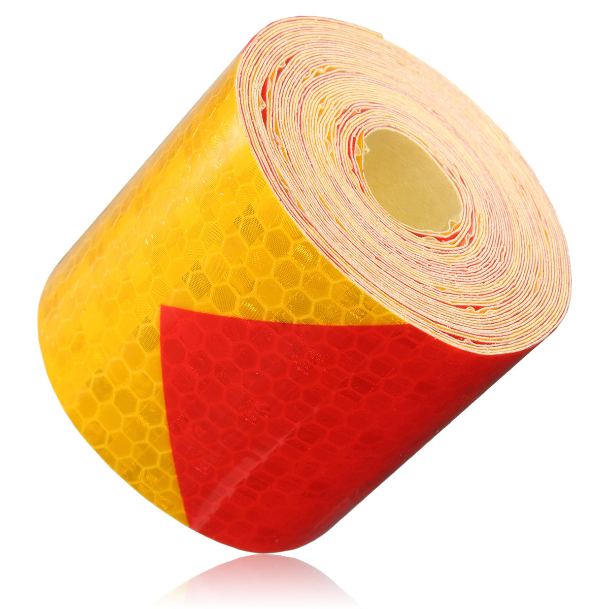 5m x 50mm stripe veiligheid reflectieve zelfklevende waarschuwing tape sticker
