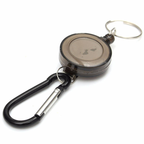 badge reel telescopische sleutel gesp karabijnhaak terugslag intrekbare houder sleutelhanger 4 kleuren