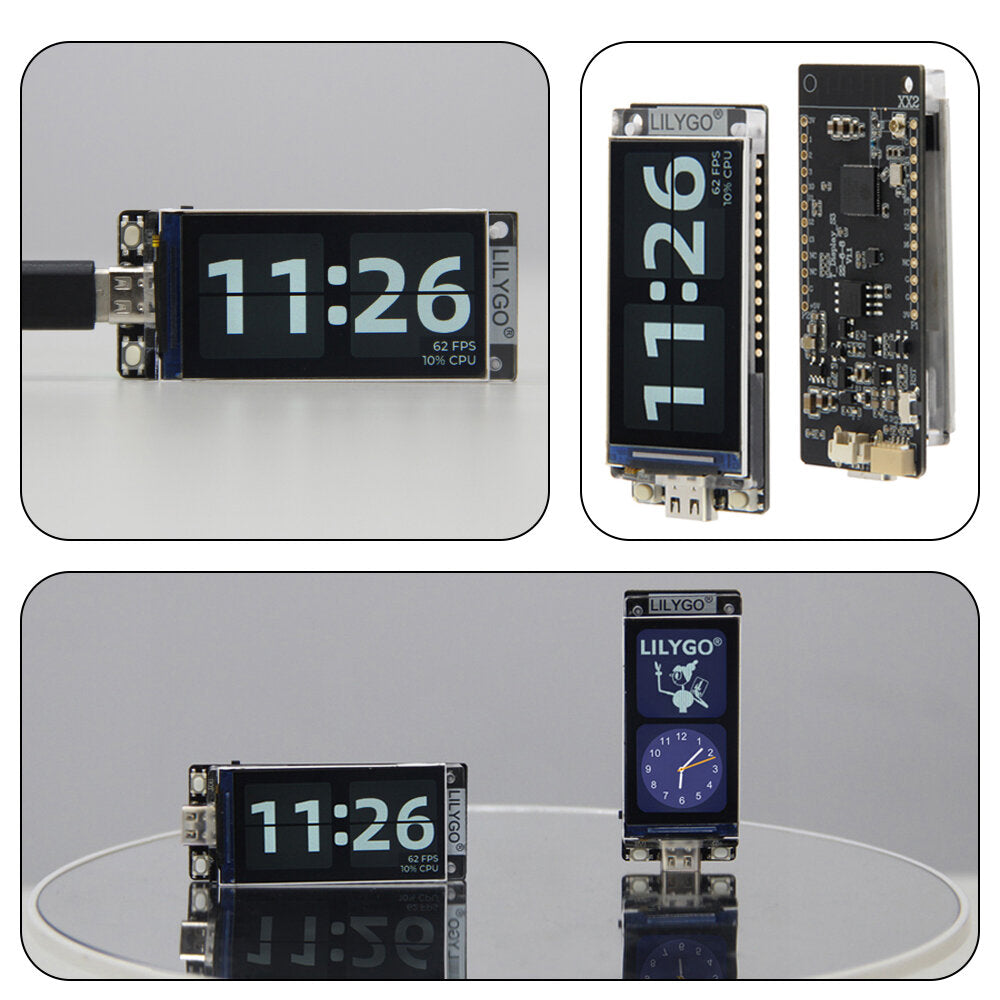 lilygo t-display-s3 esp32-s3 1.9 inch st7789 lcd-scherm development board wifi bluetooth5.0 draadloze module 170*320 resolutie