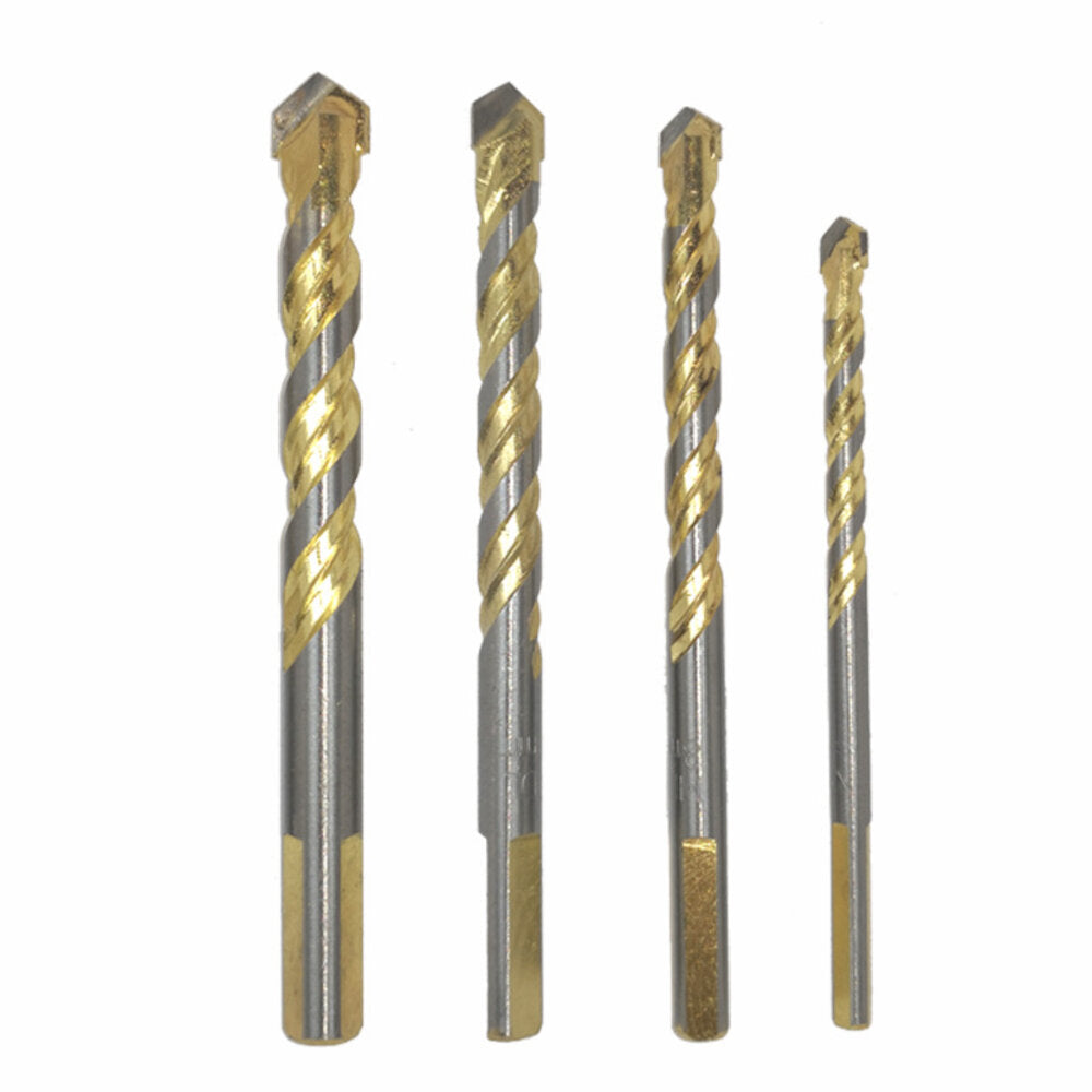 multifunctionele tungsten carbide tip glas boor set driehoek bits voor porselein keramische glas plastic hout