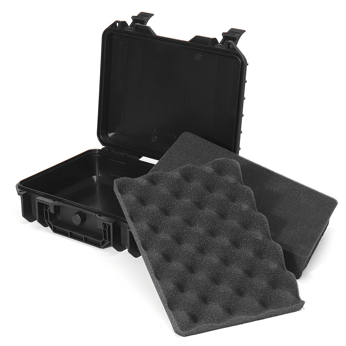 335*275*120mm waterdichte hand carry tool case bag opbergdoos camera fotografie w/spons