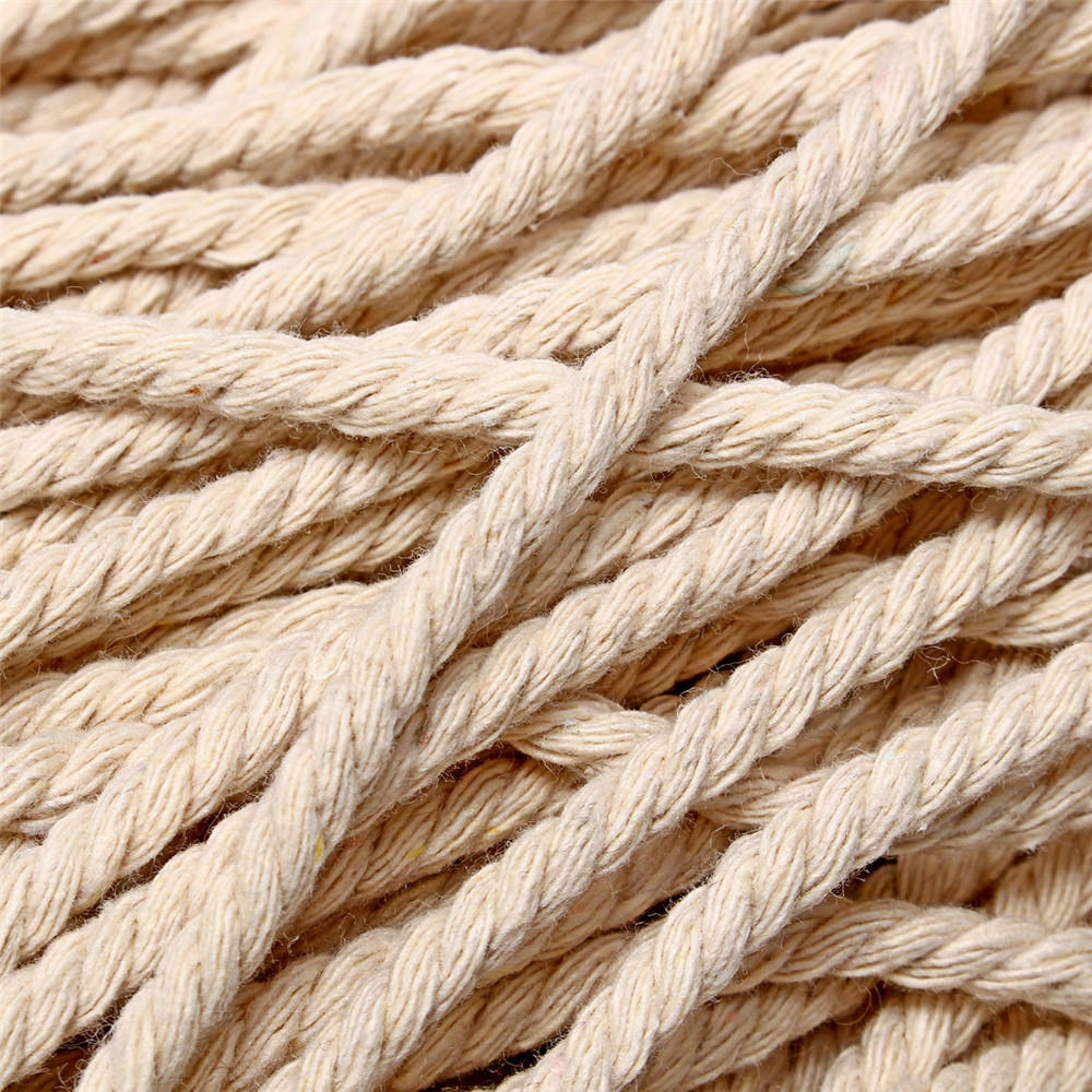 4/5/6mm macrame touw natuurlijke beige katoen twisted cord string dhz sieraden armband craft