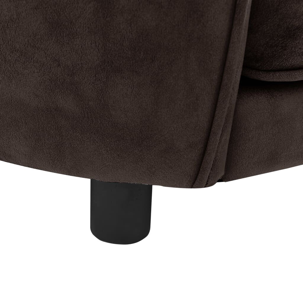 hondensofa bruin 27.2 x19.3 x15.7 pluche