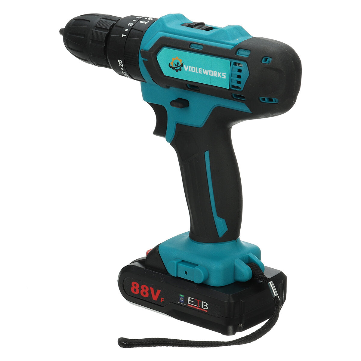 boormachines met 2 snelheden 6000 mah accuboormachine 3 in 1 elektrische schroevendraaier hammer boormachine met 2 stuks batterijen