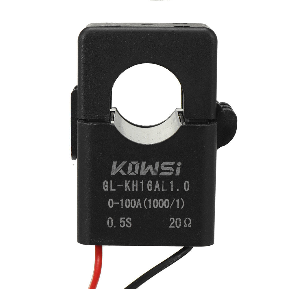 kws-ac301 8 in1 voltmeter amperemeter ac 50-300v power energy meter led digitale ac wattmeter elektriciteitsmeter 0-100a