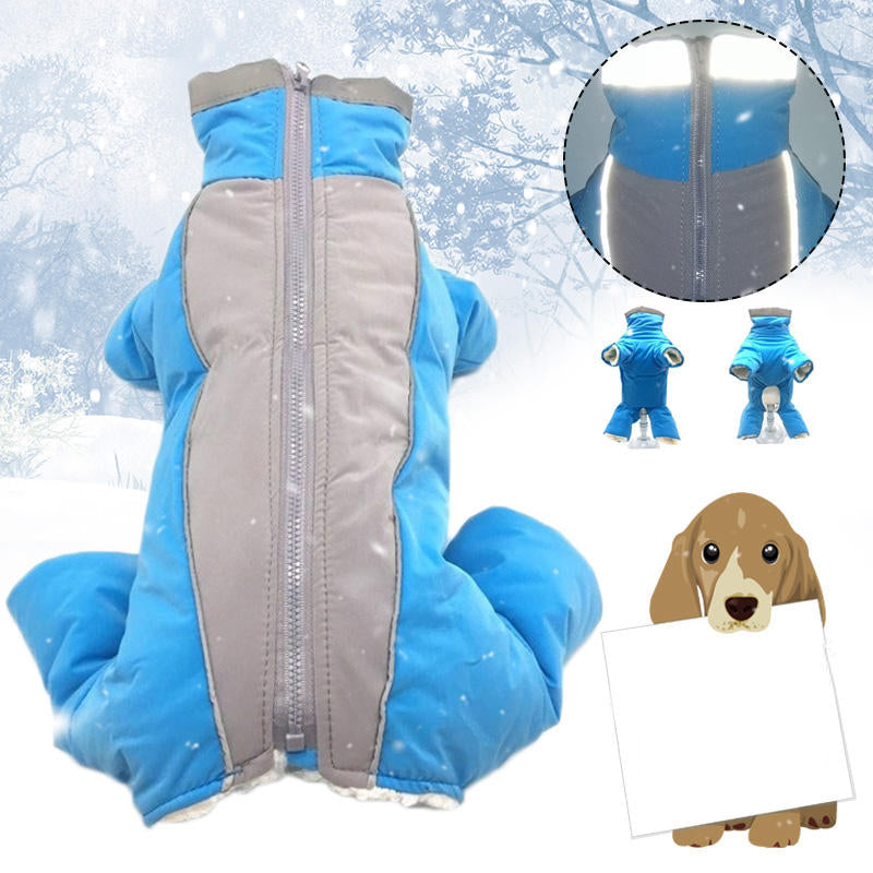 waterdichte reflecterende warme hond jas winter dikke jas kleding jumpsuit