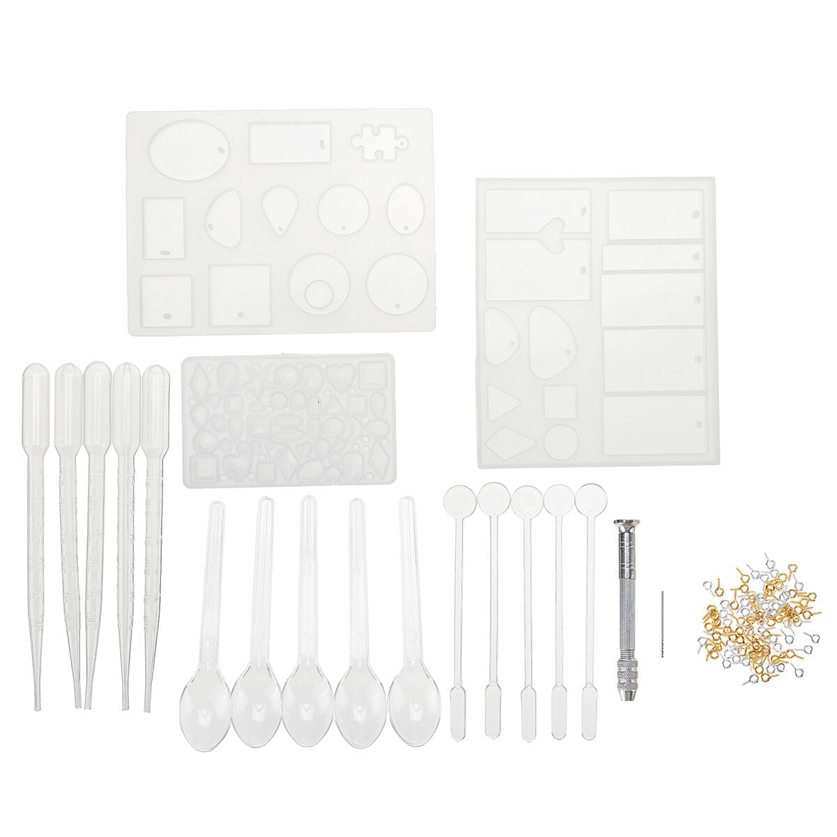 127 stuks siliconen hanger mal sieraden maken ketting diy mal set craft gemakkelijk