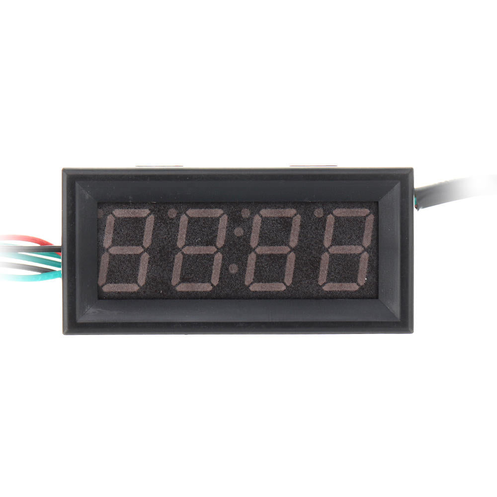0.56 inch 200 v 3-in-1 tijd + temperatuur + spanning fahrenheit display dc7-30v voltmeter elektronische horloge klok digitale buis