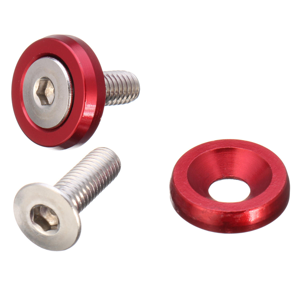 20 stuks cnc aluminium bumper fender wasmachine bolt engine bay dress up kit m6x15mm
