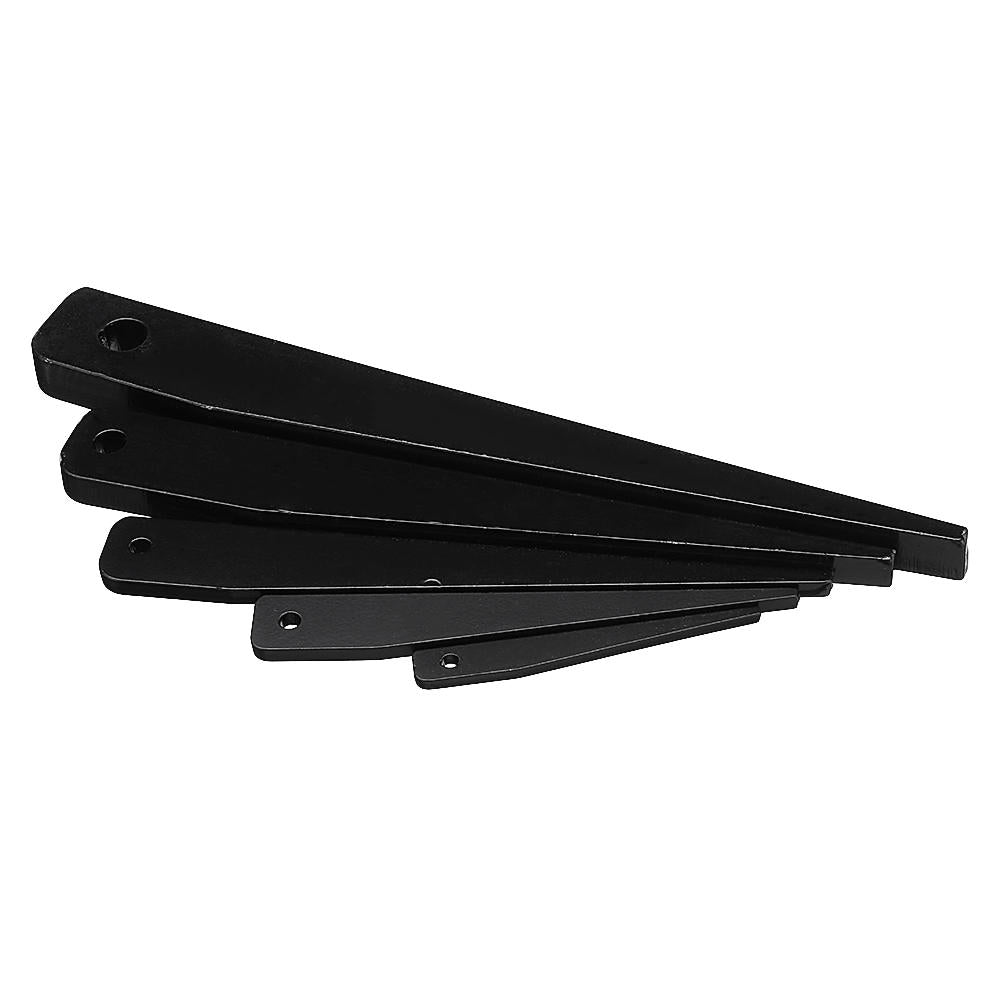 5 stuks morseconus ejector drift key schuine ijzer voor boorkop mouw morseconus adapter: