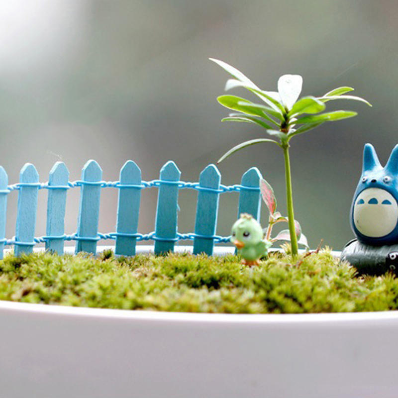 miniatuur kleine houten hek dhz fairy garden micro poppenhuis plant pot decoraties bonsai terrarium ornament