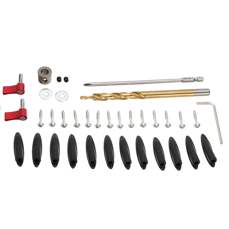 xk-2 pocket hole jig wood toggle clamps met boorbit perforator locator working carpenter kit