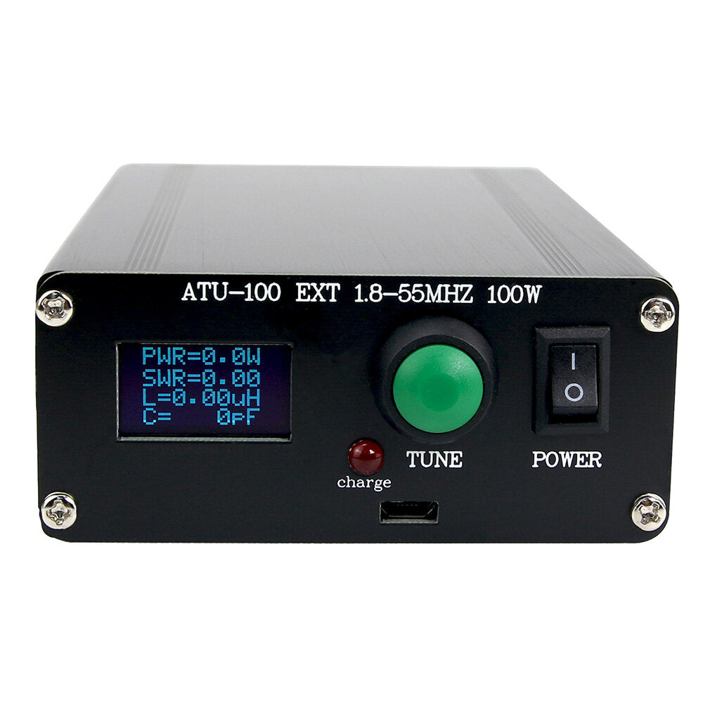 atu100 automatische antenne tuner 100 w 1.8-55 mhz / 1.8-30 mhz met batterij binnen gemonteerd voor 5-100 w kortegolf radio stations