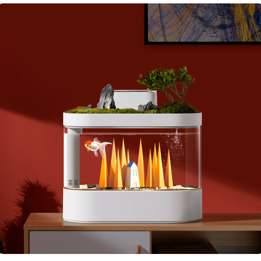 beschrijvende geometrie desgeo r100 dhz landschapsarchitectuur set gras bloem accessoire vis aquarium pot bos tank: