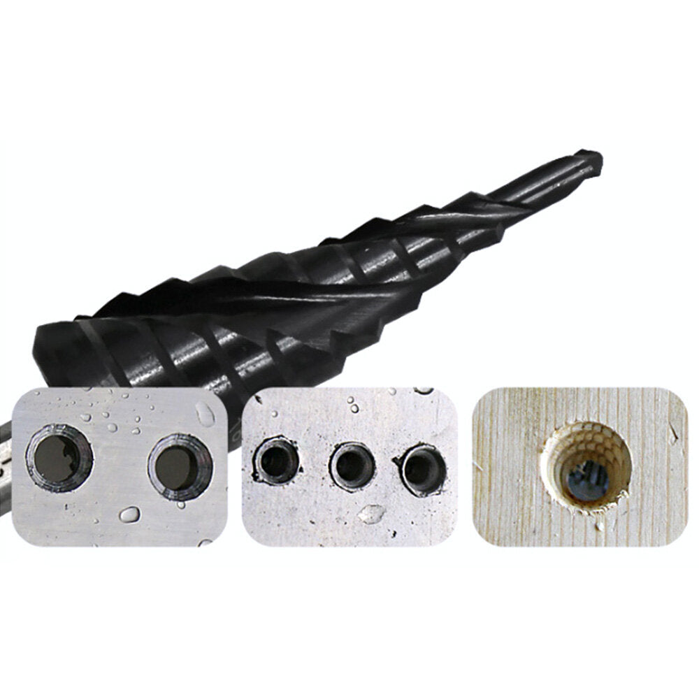 3-fluit 4-12 mm 5-23 mm stapboor tialn gecoat hrc62-65 hss-co m35 kobalt stapboor driehoekige schacht