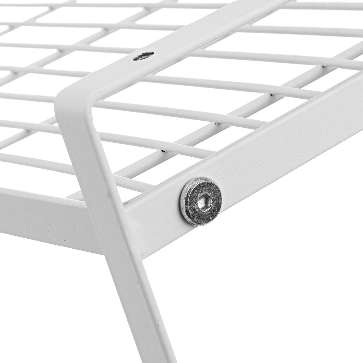 wit staand rek keuken badkamer aanrecht organizer plankhouder