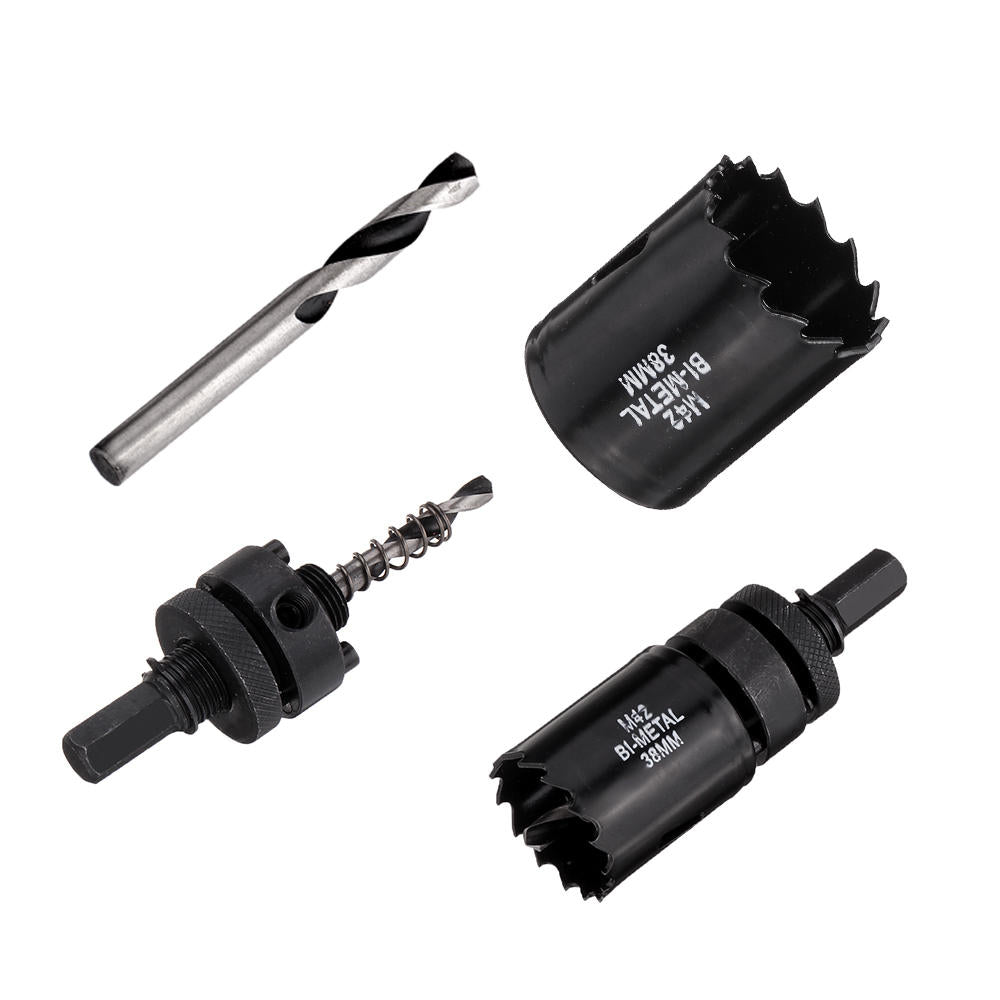 m42 hss bi-metal hole saw cutter boorgereedschap arbor pilot drill voor aluminium iron wood