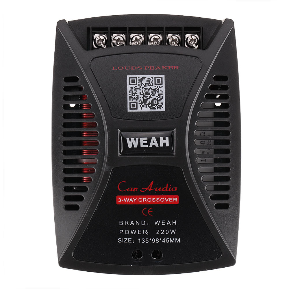 weah-5301 car audio frequentieverdeler hoog midden laag drieweg crossover geluidskwaliteit crossover