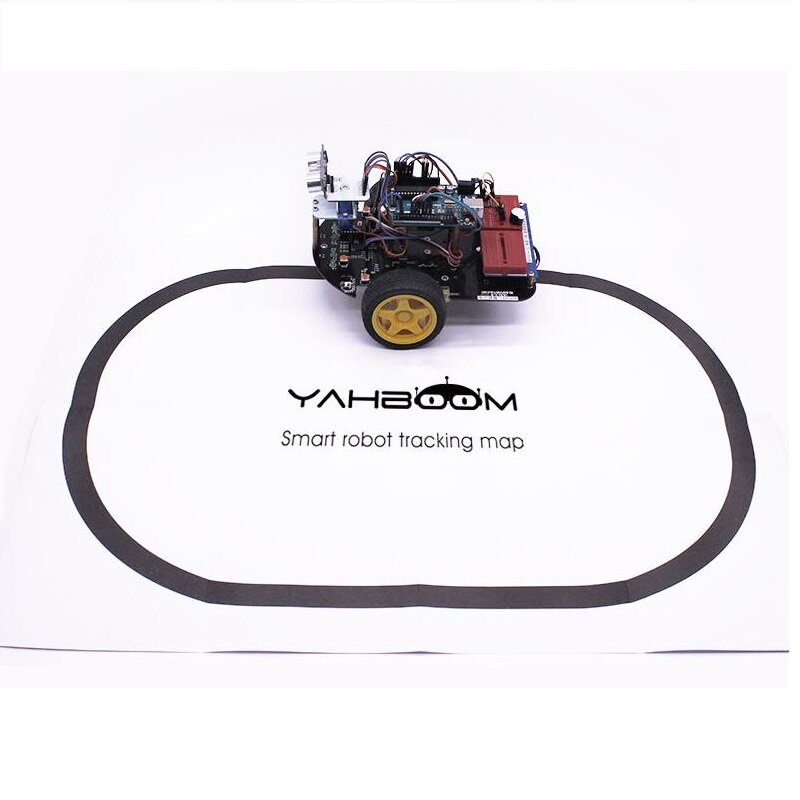 yahboom tracking map smart car tracking track patrol tracking track infrarood zwart-witte lijnkaart