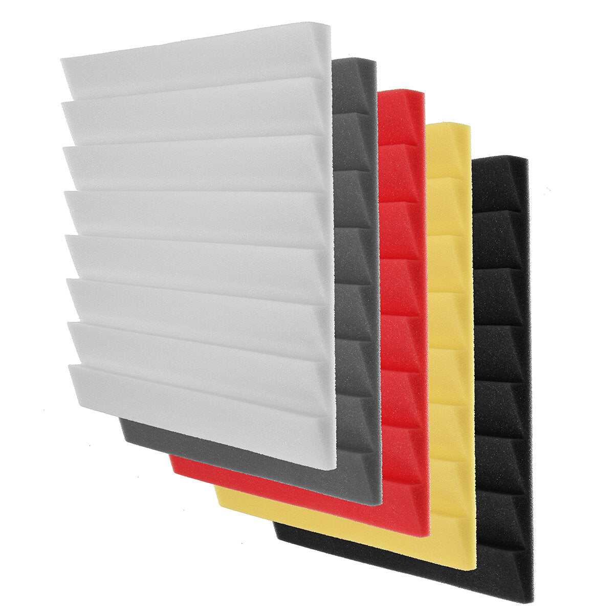 12 stuks 30x30x2.5 cm geluidsisolatie schuim akoestische wandpanelen studio geluiddicht schuim