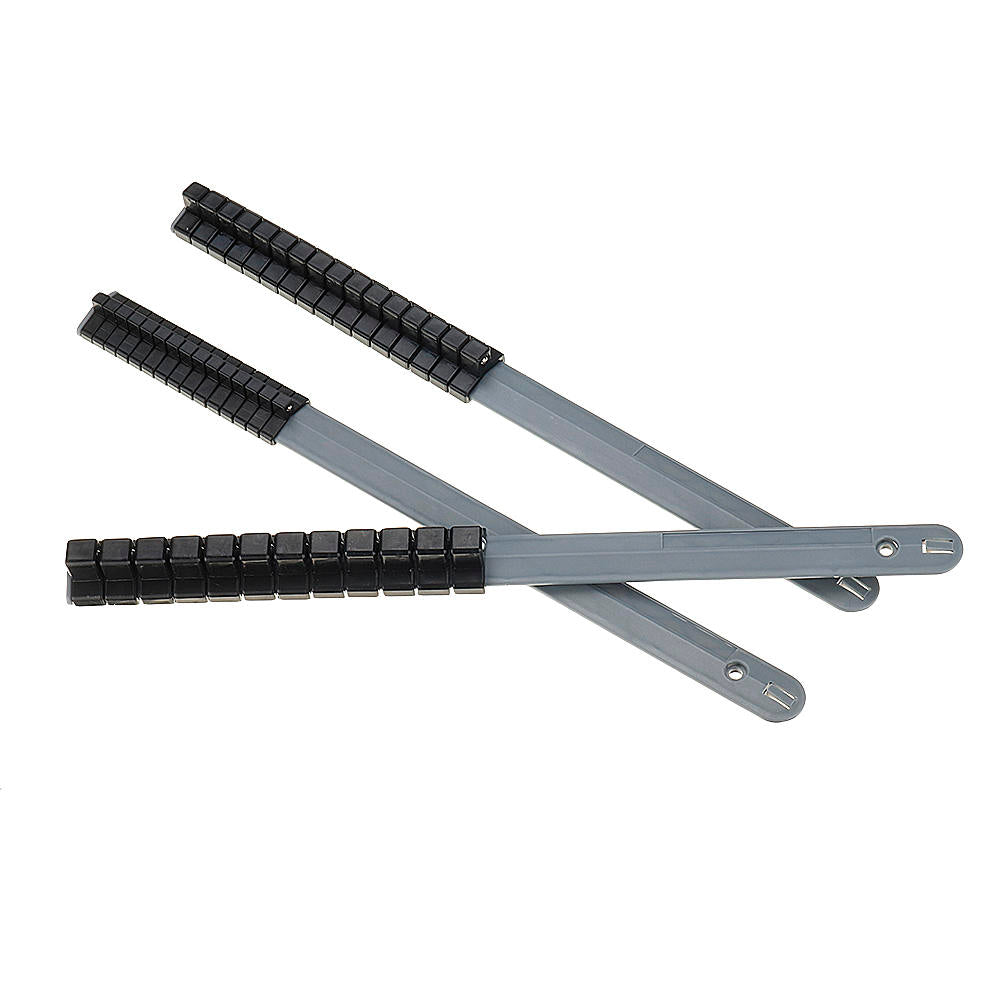 3 stuks 1/2 3/8 1/4 inch drive socket tray rail rack houders socket organizer: