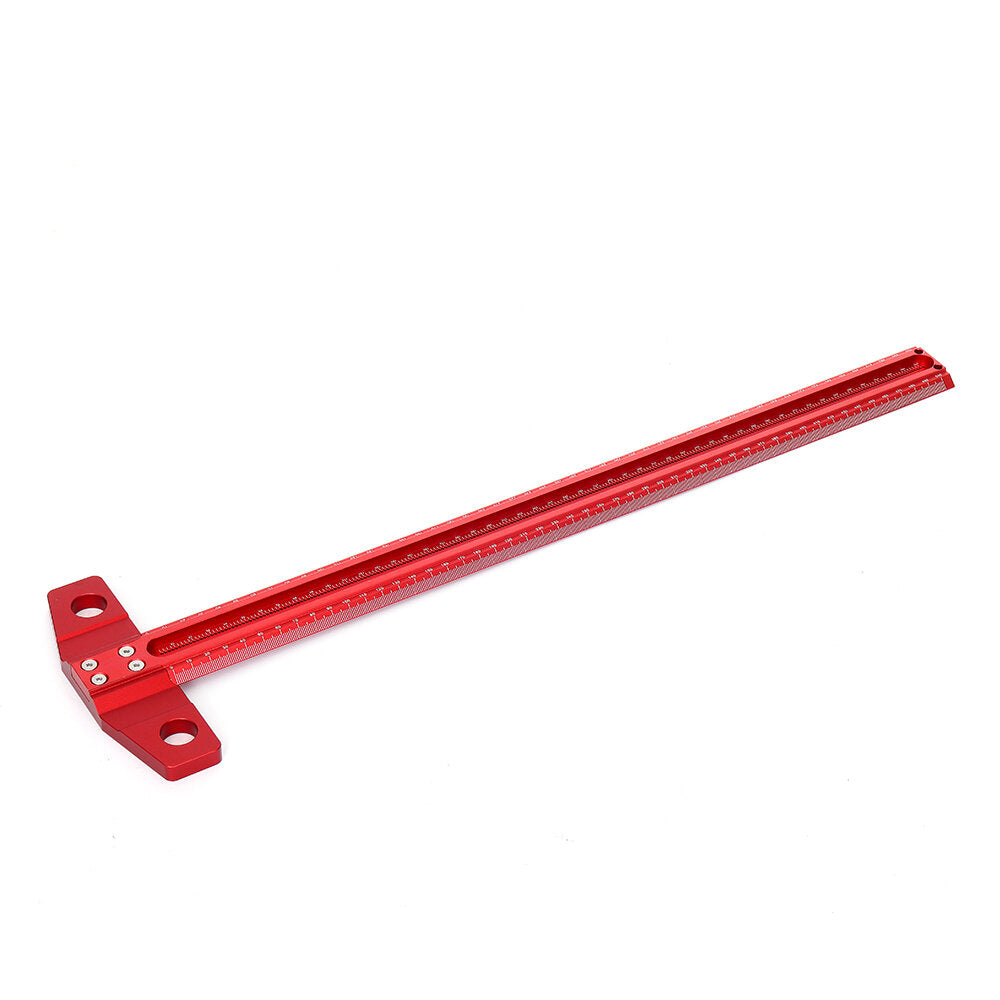 300/400/500 / 600mm houtbewerkingslijn kraspen t-type liniaal 1 mm gat gekruiste liniaal aluminiumlegering markeringsmeter