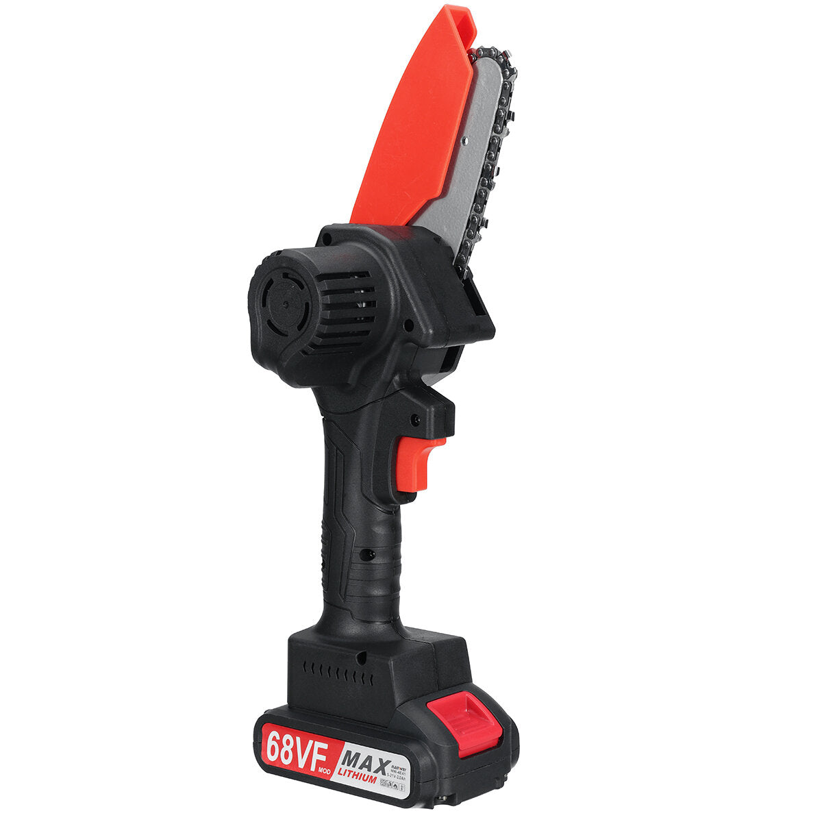 4 inch mini draadloze elektrische kettingzaag eenhandszaag houtbewerking houtsnijder w / 1/2 batterij