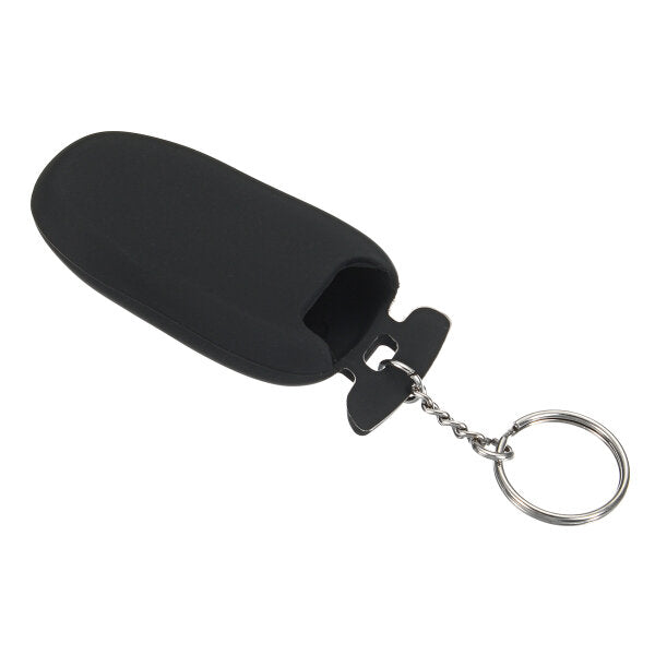 3 button silicone smart remote key cover fob case sleutelhouder met sleutelhanger voor tesla model x