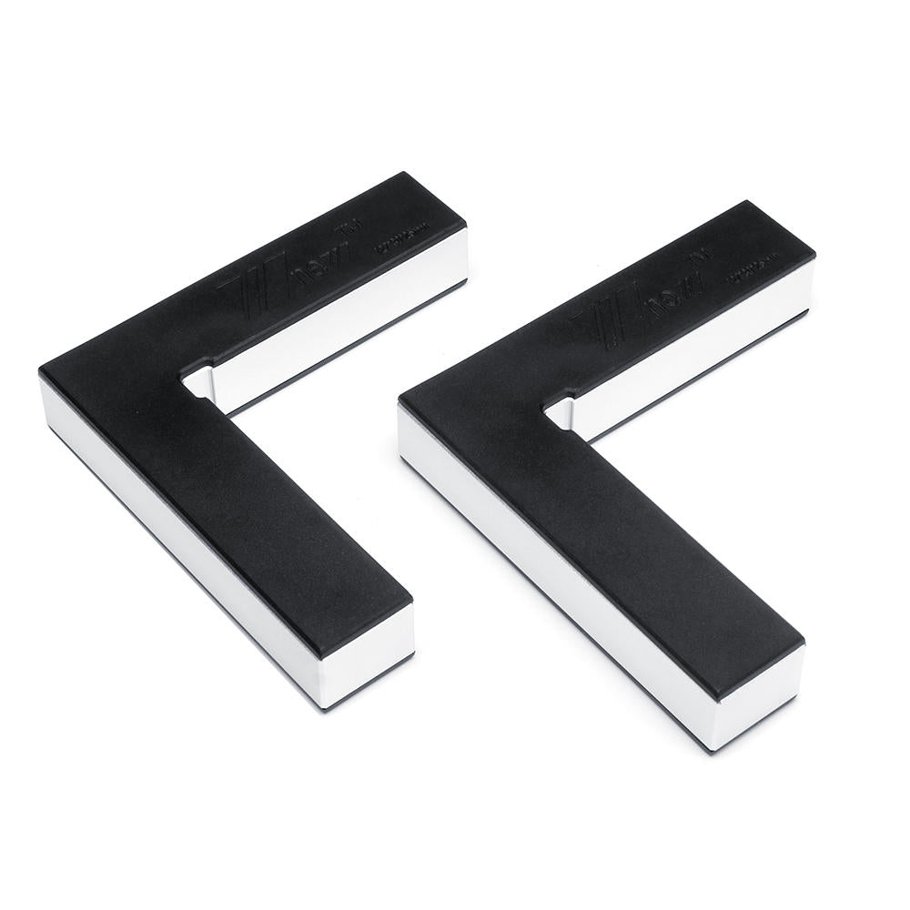 2 stuks aluminium haakse precisie klemmen vierkanten 127x127mm 90 graden machinist positionering houtbewerking klemgereedschap