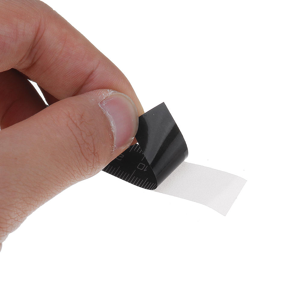 0-100/150/200/300mm zelfklevende metrische / inch liniaal zwarte tape voor vervanging van digitale schuifmaat