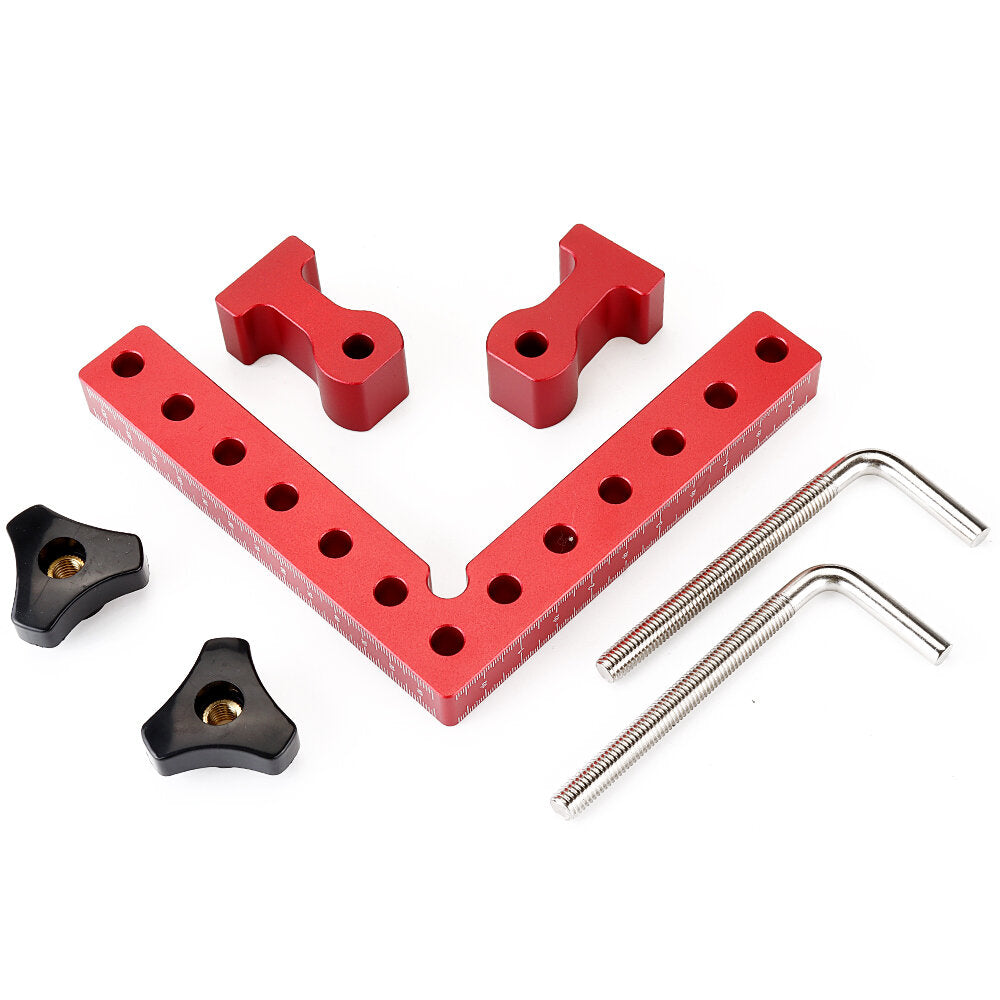 houtbewerking precisieklemmen vierkant l-vormig extra armatuur splicing board positioneringspaneel vaste clip timmerman vierkante liniaal houtbewerkingsgereedschap