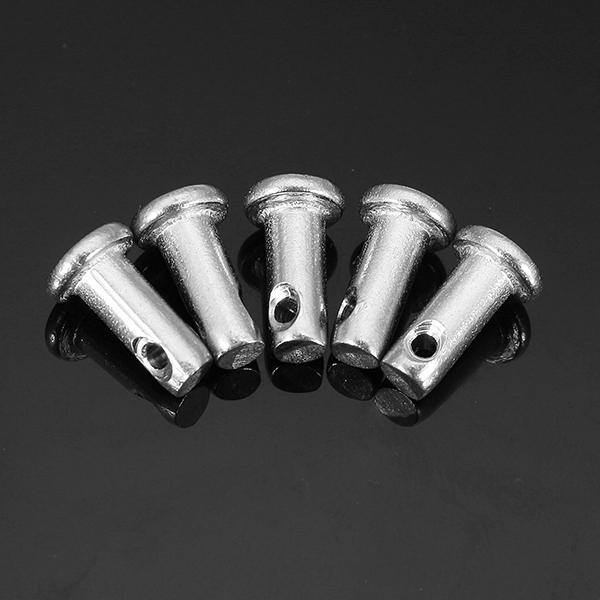 10 stuks gb882 m3x10/m4x10 lokaliseerpen 304 rvs cilindrische pin platte kop met gat