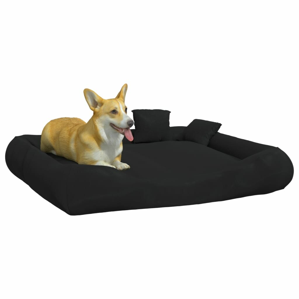 hondenmand met kussens 135x110x23 cm oxford stof zwart