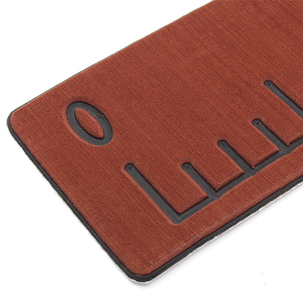 1000x150x6mm eva marine mat schuimvaren vissen ruler decking lichtbruin zwart / donker bruin zwart