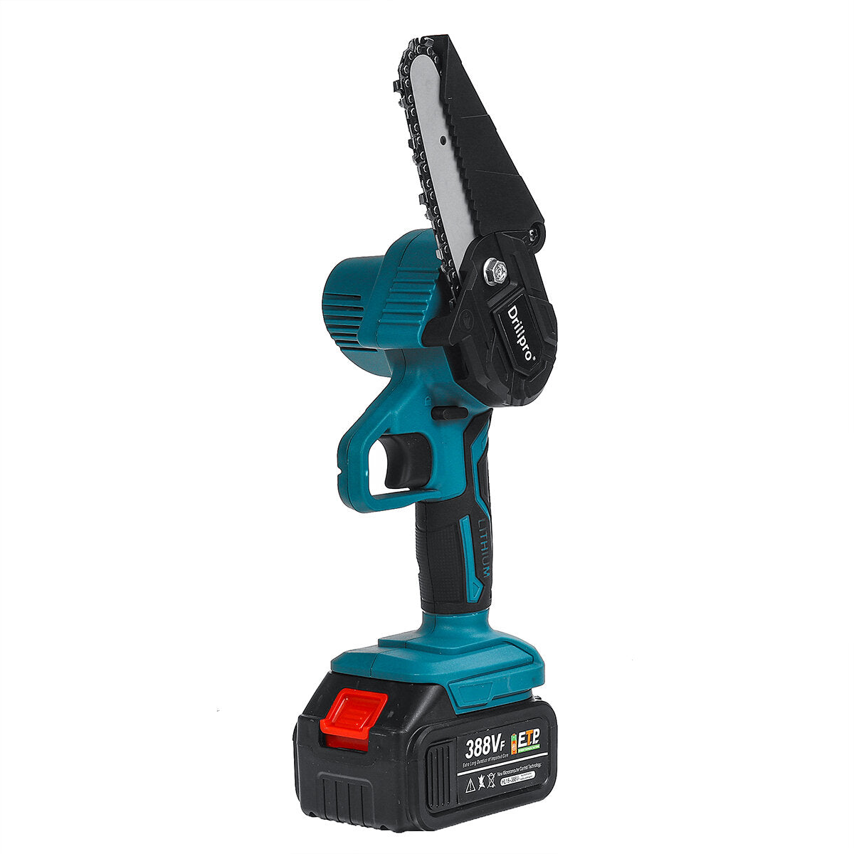 4 inch elektrische kettingzaag mini draadloze 550 w eenhandige zaag houtbewerking houtsnijder w / 1 st of 2 stuks batterij voor makita