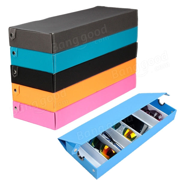 8 grids brillen zonnebril bril opbergdoos display lade sieraden tonen case