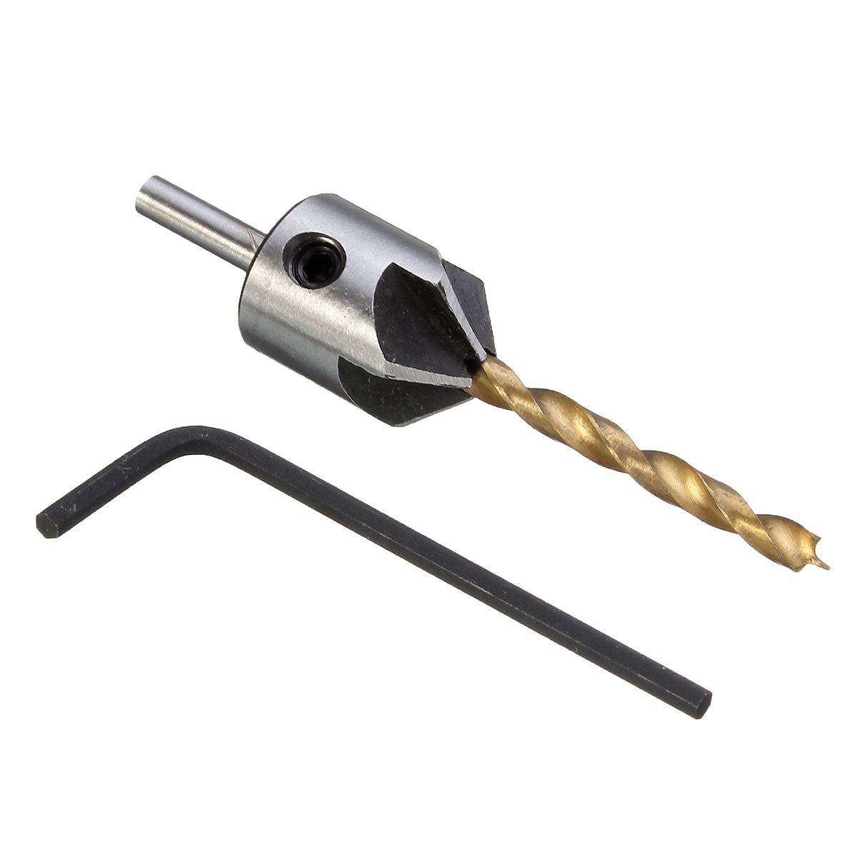 3-10mm hss 5 fluit verzinkboor set timmerwerk ruimer houtbewerking afschuining boor