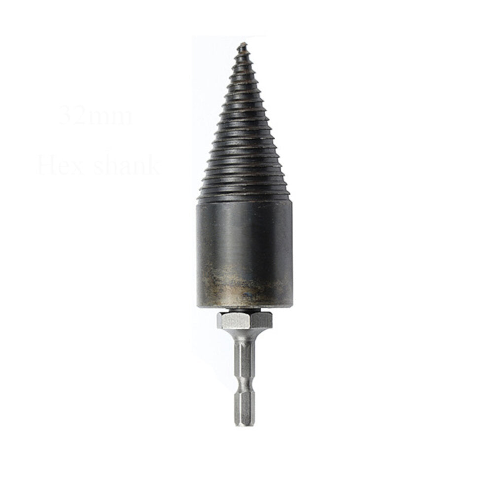 1 stuks drillpro 32 / 42mm hss ronde / vierkante / zeshoekige schacht brandhout boor splitter hout split kegel boor voor boom snijden
