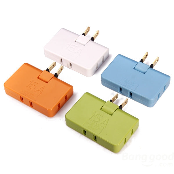 110-250v 180 graden draaibare stekkeradapter travel power 3 supply hub